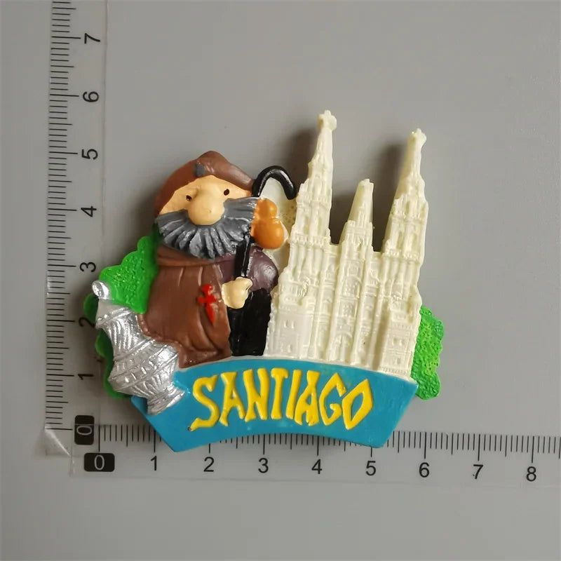 Portugal Philippines Germany Japan Dubai Fridge Magnets Tourist Souvenir Malta Brugge Praha Monaco Spain Refrigerator Stickers - Grand Goldman