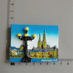 Portugal Philippines Germany Japan Dubai Fridge Magnets Tourist Souvenir Malta Brugge Praha Monaco Spain Refrigerator Stickers - Grand Goldman