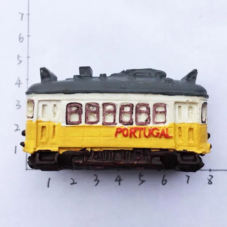 Portugal Souvenir Lisbon Madeira Cities Fridge Magnets Resin Stereo Magnetic Refrigerator Stickers Tourist Souvenir Decorations - Grand Goldman