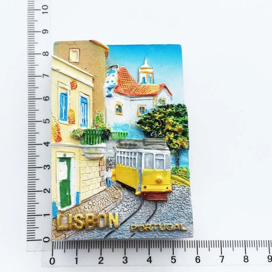 Portugal Souvenir Lisbon Madeira Cities Fridge Magnets Resin Stereo Magnetic Refrigerator Stickers Tourist Souvenir Decorations - Grand Goldman