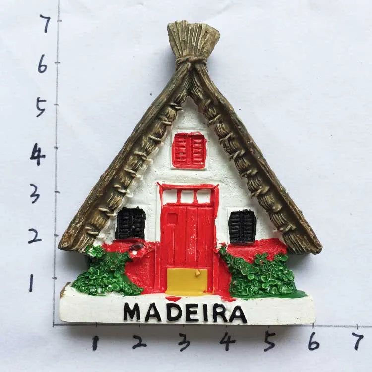 Portugal Souvenir fridge Magnets La-plagne Madeira Lapland Madland Islands Norway 3D  Resin Refrigerator Magnets Home Decoration - Grand Goldman