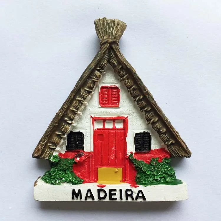 Portugal Souvenir fridge Magnets La-plagne Madeira Lapland Madland Islands Norway 3D  Resin Refrigerator Magnets Home Decoration - Grand Goldman