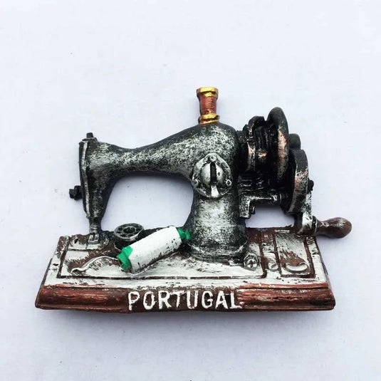 Portugal Souvenir Fridge Magnet Tourism Gifts Portuguese Emulational Sewing Machine Magnetic Fridge Magnet Home Decoration - Grand Goldman