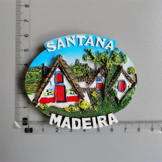 Portugal Souvenir Lisbon Madeira Cities Fridge Magnets Resin Stereo Magnetic Refrigerator Stickers Tourist Souvenir Decorations - Grand Goldman