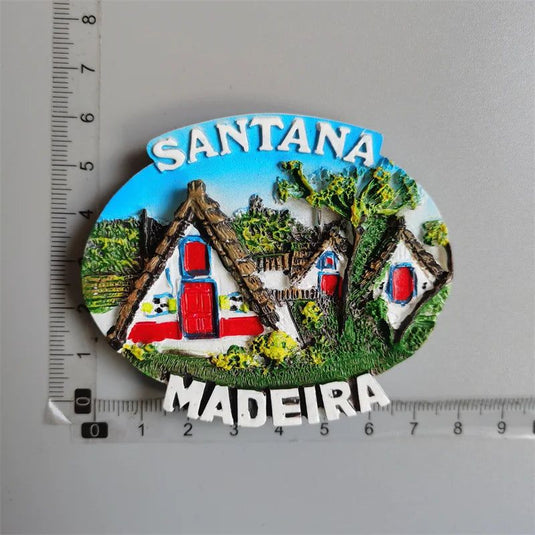 Portugal Souvenir fridge Magnets La-plagne Madeira Lapland Madland Islands Norway 3D  Resin Refrigerator Magnets Home Decoration - Grand Goldman