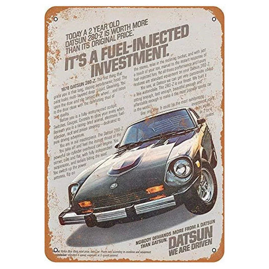 Power Play Racing Car Metal Tin Signs Posters Plate Wall Decor for Garage Bars Game Room Man Cave Cafe Club Retro Posters Plaque - Grand Goldman