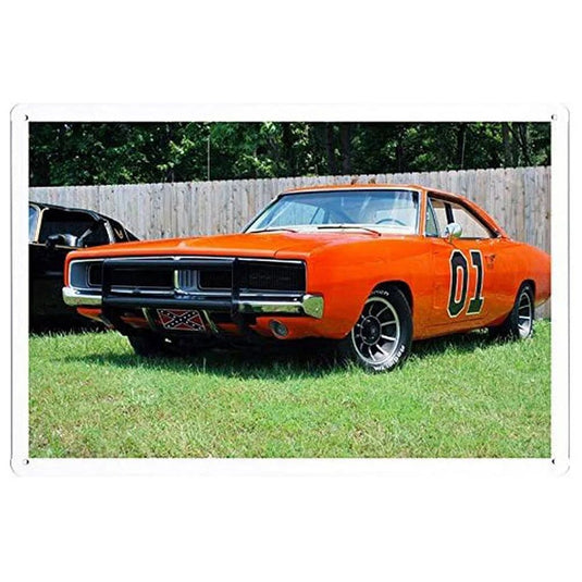 Power Play Racing Car Metal Tin Signs Posters Plate Wall Decor for Garage Bars Game Room Man Cave Cafe Club Retro Posters Plaque - Grand Goldman