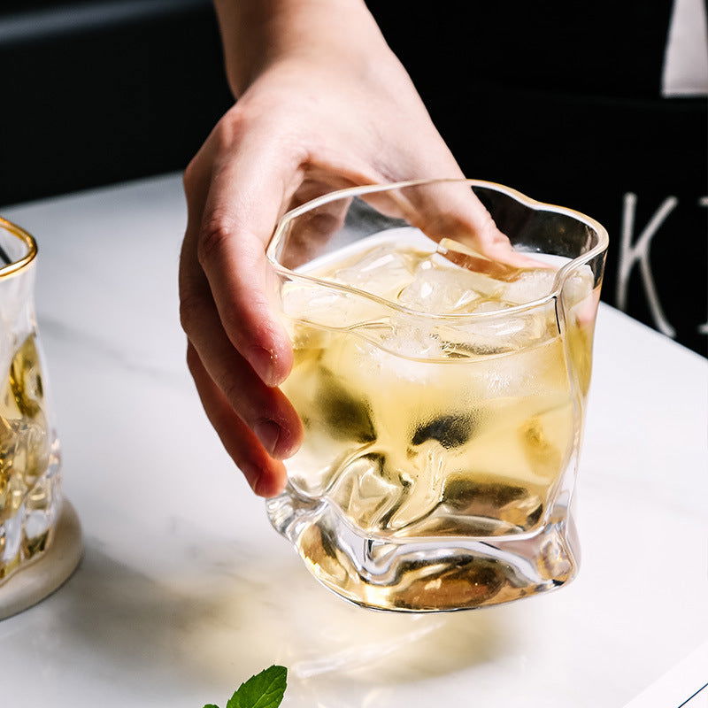 Pre-sale south Korean Tale Matterhorn to make crystal glass whiskey glass 135ML - Grand Goldman