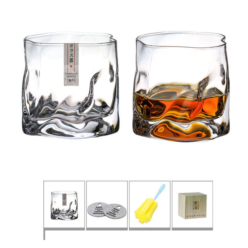 Pre-sale south Korean Tale Matterhorn to make crystal glass whiskey glass 135ML - Grand Goldman