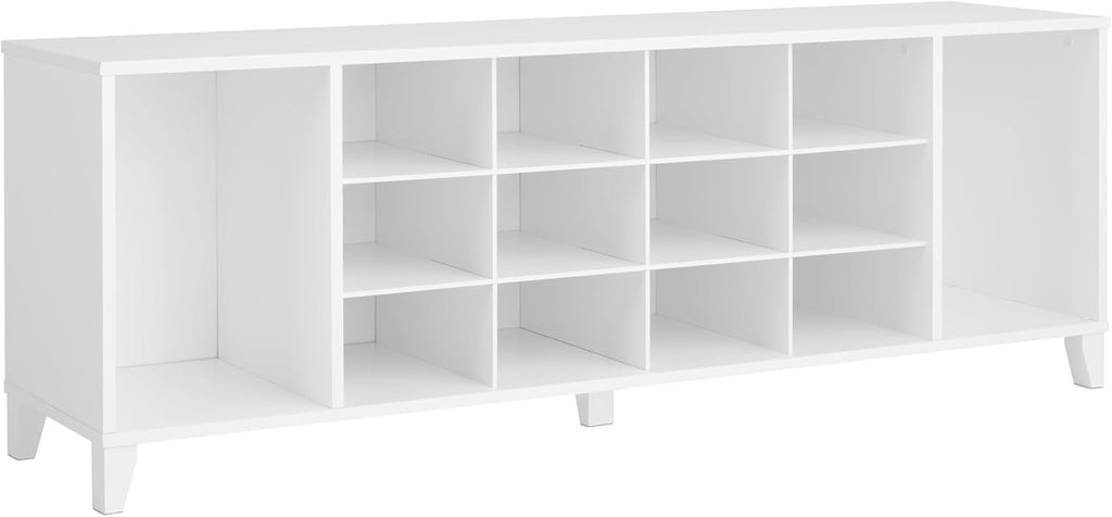 Prepac Cabinet Shoe Cubby Bench, 15.5"D x 60"W x 20.25"H, Brown - Grand Goldman