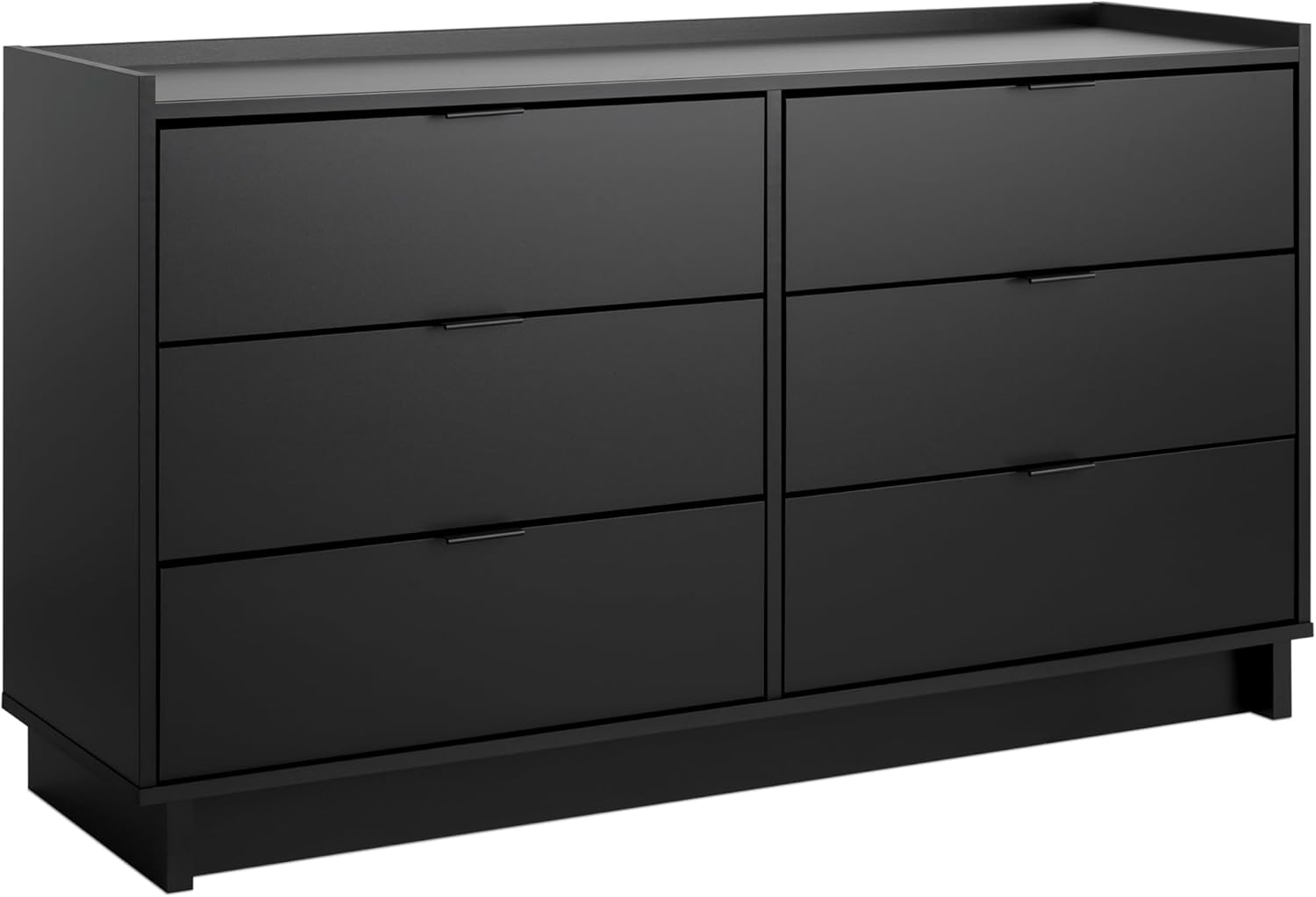 Prepac Simply Modern 6-Drawer Double Dresser for Bedroom, Chest of Drawers, Modern Bedroom Furniture, 52.5” wide x 16” deep x 29.5” tall, White - Grand Goldman