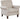 Prilinex Upholstered Living Room Chair - Large Comfy Fabric Accent Chair Single Sofa with Cushion, Rolled Armrest & Nailhead Trim, Mid Century Farmhouse Armchair for Bedroom, Office, Beige - Grand Goldman