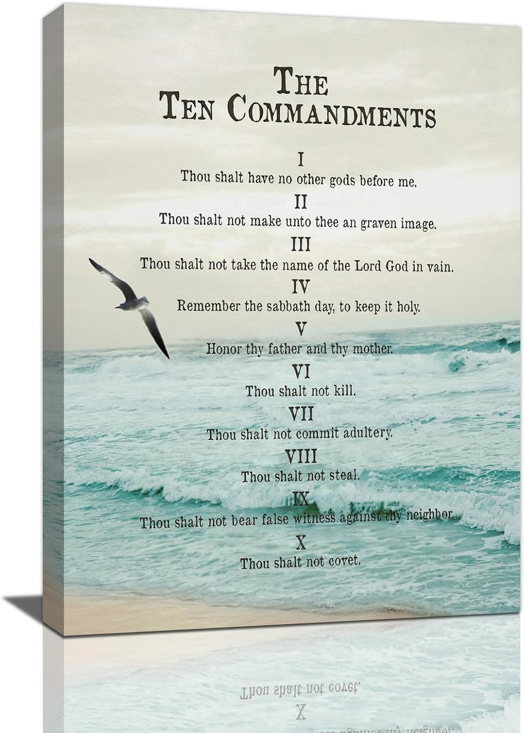 Psalm 23 Wall Art Psalm 23 Canvas Wall Decor Scripture Bible Verse Prints Painting Christian Religous Framed Artwork for Bedroom Living Room Church 12"x16" - Grand Goldman