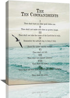 Psalm 23 Wall Art Psalm 23 Canvas Wall Decor Scripture Bible Verse Prints Painting Christian Religous Framed Artwork for Bedroom Living Room Church 12"x16" - Grand Goldman