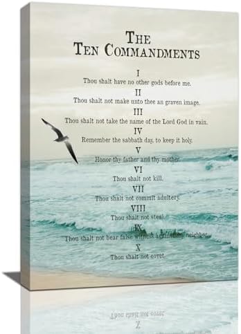 Psalm 23 Wall Art Psalm 23 Canvas Wall Decor Scripture Bible Verse Prints Painting Christian Religous Framed Artwork for Bedroom Living Room Church 12"x16" - Grand Goldman