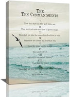 Psalm 23 Wall Art Psalm 23 Canvas Wall Decor Scripture Bible Verse Prints Painting Christian Religous Framed Artwork for Bedroom Living Room Church 12"x16" - Grand Goldman