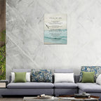 Psalm 23 Wall Art Psalm 23 Canvas Wall Decor Scripture Bible Verse Prints Painting Christian Religous Framed Artwork for Bedroom Living Room Church 12"x16" - Grand Goldman