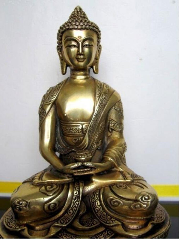 Pure Copper Amitabha Buddha Statue Ornaments - Grand Goldman