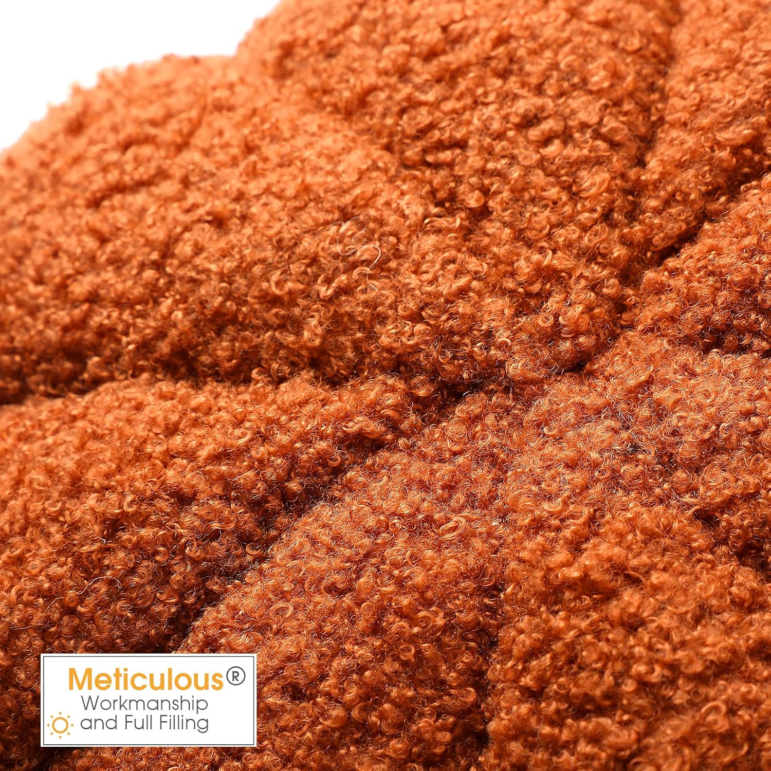 Queekay 2 Pcs Thanksgiving Pumpkin Pillow Fall Pumpkin Shaped Throw Pillow 11 x 9.5 Inch 3D Pumpkin Pillow Sofa Throw Pillow Cushion for Car Bedroom Home Decoration Couch(Brown) - Grand Goldman