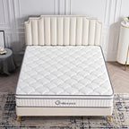 Queen Mattress, 10 Inch Queen Size Mattress in a Box, Gel Memory Foam Hybrid Mattress for Motion Isolation, Soft and Comfortable Mattress, Pressure Relief, Medium Firm Support - Grand Goldman
