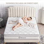 Queen Mattress, 10 Inch Queen Size Mattress in a Box, Gel Memory Foam Hybrid Mattress for Motion Isolation, Soft and Comfortable Mattress, Pressure Relief, Medium Firm Support - Grand Goldman