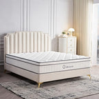 Queen Mattress, 10 Inch Queen Size Mattress in a Box, Gel Memory Foam Hybrid Mattress for Motion Isolation, Soft and Comfortable Mattress, Pressure Relief, Medium Firm Support - Grand Goldman