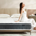 Queen Mattress 12 Inch Hybrid Mattress Queen Size - Memory Foam & Individually Pocket Coils Springs | Pressure Relief | Motion Isolation, Edge Support | CertiPUR-US Certified | Medium Firm - Grand Goldman