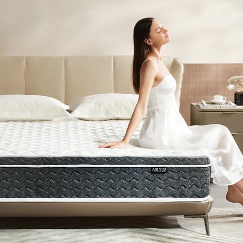 Queen Mattress 12 Inch Hybrid Mattress Queen Size - Memory Foam & Individually Pocket Coils Springs | Pressure Relief | Motion Isolation, Edge Support | CertiPUR-US Certified | Medium Firm - Grand Goldman