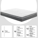 Queen Mattress 12 Inch Hybrid Mattress Queen Size - Memory Foam & Individually Pocket Coils Springs | Pressure Relief | Motion Isolation, Edge Support | CertiPUR-US Certified | Medium Firm - Grand Goldman
