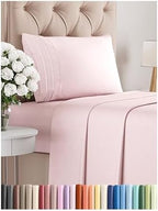 Queen Size 4 Piece Sheet Set - Comfy Breathable & Cooling Sheets - Hotel Luxury Bed Sheets for Women & Men - Deep Pockets, Easy-Fit, Extra Soft and Wrinkle Free Sheets - White Oeko-Tex Bed Sheet Set - Grand Goldman