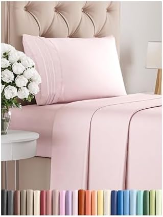 Queen Size 4 Piece Sheet Set - Comfy Breathable & Cooling Sheets - Hotel Luxury Bed Sheets for Women & Men - Deep Pockets, Easy-Fit, Extra Soft and Wrinkle Free Sheets - White Oeko-Tex Bed Sheet Set - Grand Goldman