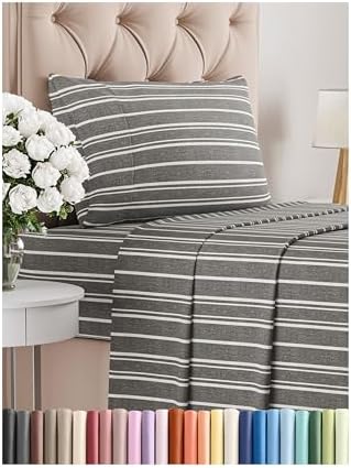 Queen Size 4 Piece Sheet Set - Comfy Breathable & Cooling Sheets - Hotel Luxury Bed Sheets for Women & Men - Deep Pockets, Easy-Fit, Extra Soft and Wrinkle Free Sheets - White Oeko-Tex Bed Sheet Set - Grand Goldman