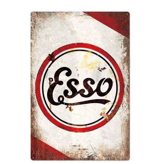 Racing Motor Oil Esso Gulf Camel Metal Tin Signs Poster Plate Wall Decor for Bars Garage Man Cave Cafe Club Retro Posters Plaque - Grand Goldman