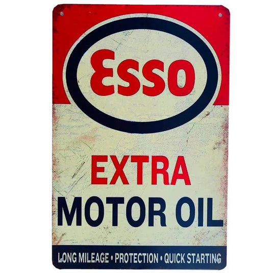 Racing Motor Oil Esso Gulf Camel Metal Tin Signs Poster Plate Wall Decor for Bars Garage Man Cave Cafe Club Retro Posters Plaque - Grand Goldman