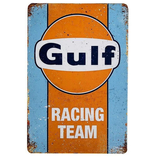 Racing Motor Oil Esso Gulf Camel Metal Tin Signs Poster Plate Wall Decor for Bars Garage Man Cave Cafe Club Retro Posters Plaque - Grand Goldman