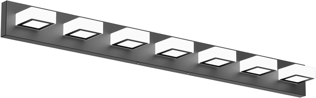 Ralbay LED Modern Black Bathroom Vanity Lights 3 Lights Acrylic Modern Black Bathroom Wall Lighting Fixtures - Grand Goldman