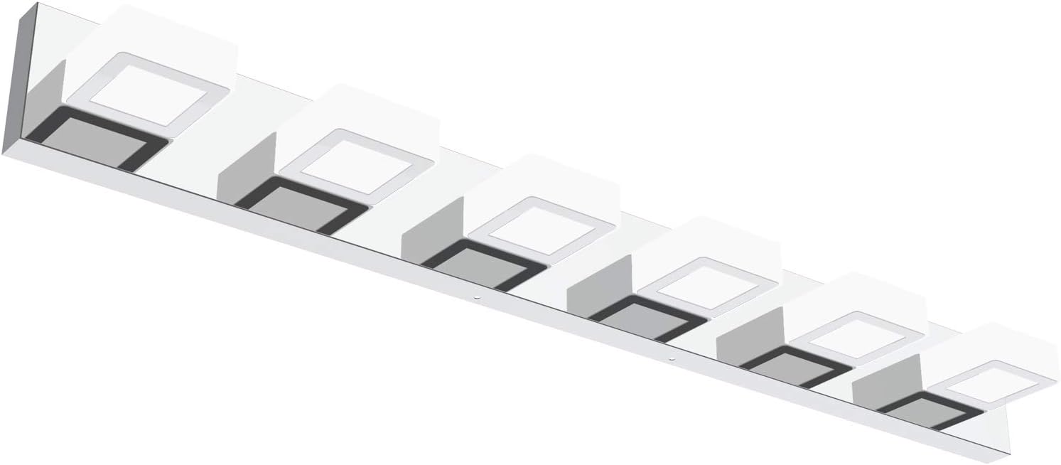 Ralbay LED Modern Black Bathroom Vanity Lights 3 Lights Acrylic Modern Black Bathroom Wall Lighting Fixtures - Grand Goldman