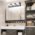 Ralbay LED Modern Black Bathroom Vanity Lights 3 Lights Acrylic Modern Black Bathroom Wall Lighting Fixtures - Grand Goldman