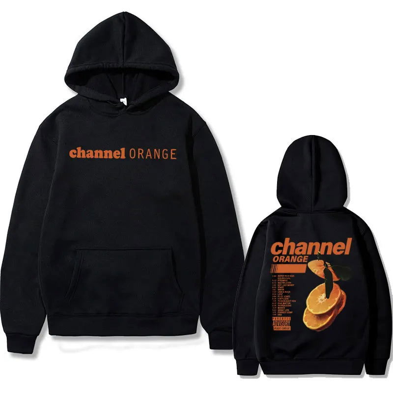 Rapper Frank Channel Orange Graphic Hoodie Ocean Oversized Sweatshirt Blond Hip Hop Vintage Hoodies Men's Fashion Streetwear - Grand Goldman