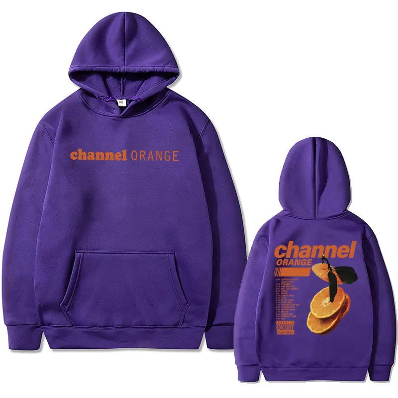 Rapper Frank Channel Orange Graphic Hoodie Ocean Oversized Sweatshirt Blond Hip Hop Vintage Hoodies Men's Fashion Streetwear - Grand Goldman