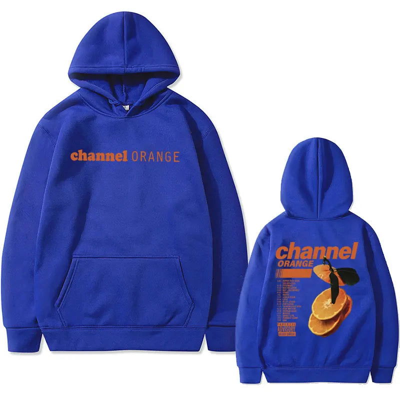 Rapper Frank Channel Orange Graphic Hoodie Ocean Oversized Sweatshirt Blond Hip Hop Vintage Hoodies Men's Fashion Streetwear - Grand Goldman