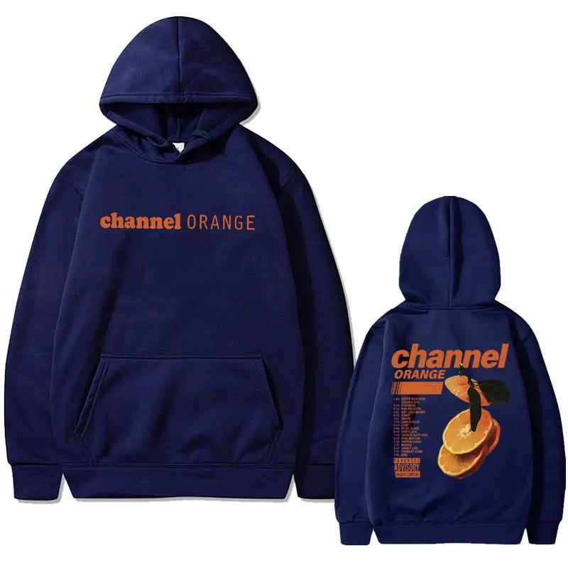 Rapper Frank Channel Orange Graphic Hoodie Ocean Oversized Sweatshirt Blond Hip Hop Vintage Hoodies Men's Fashion Streetwear - Grand Goldman