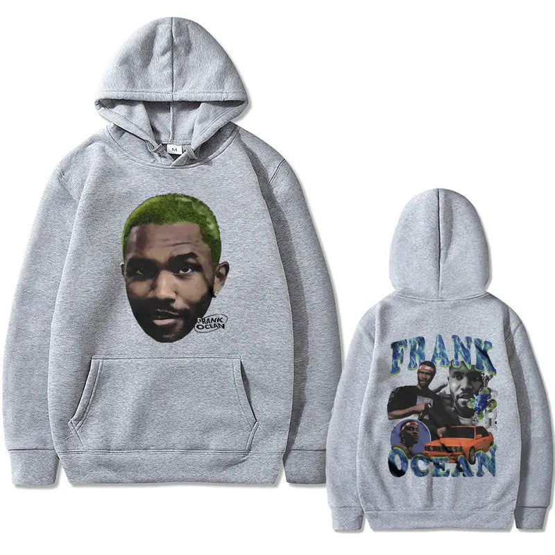 Rapper Frank Oversized Hoodie Blond Fashion Sweatshirt Ocean Hip Hop Hoodies Men Vintage Streetwear Male Casual Fleece Pullover - Grand Goldman