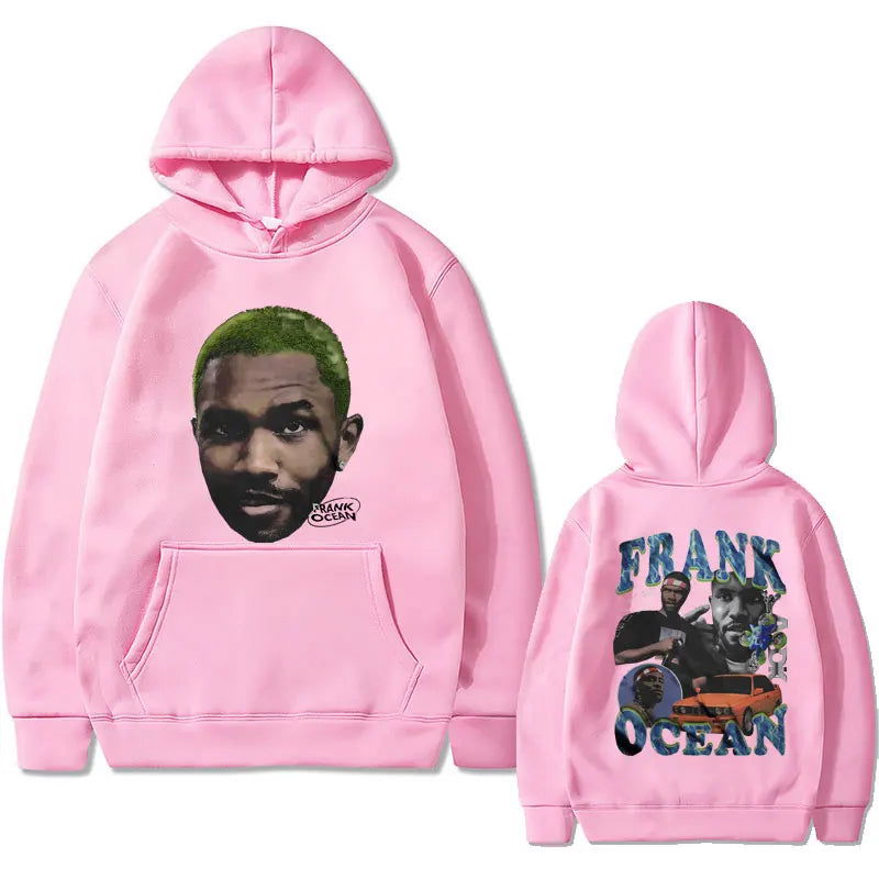Rapper Frank Oversized Hoodie Blond Fashion Sweatshirt Ocean Hip Hop Hoodies Men Vintage Streetwear Male Casual Fleece Pullover - Grand Goldman