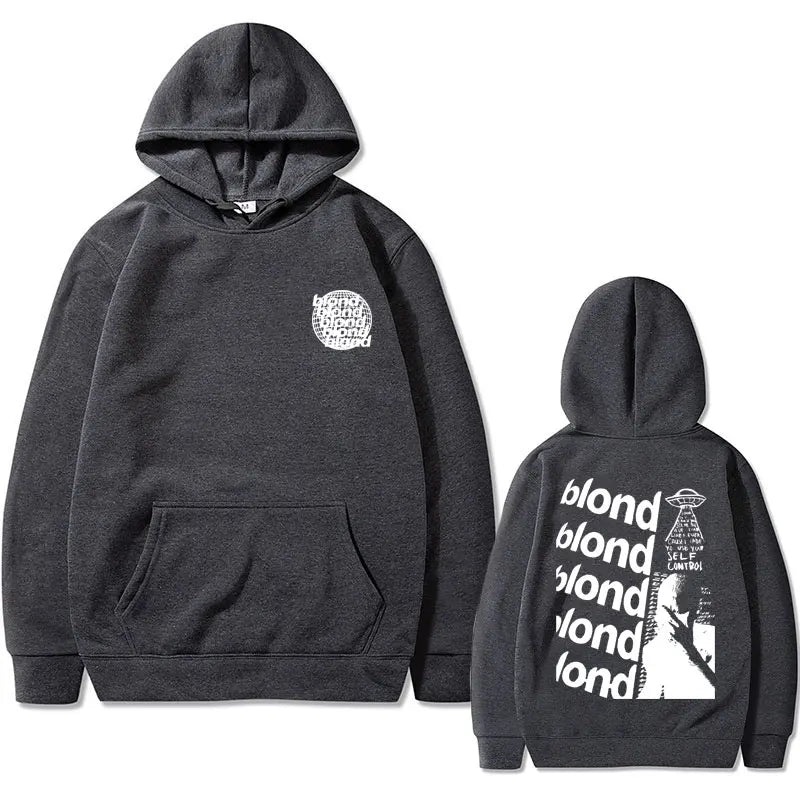 Rapper Frank Oversized Hoodie Blond Hip Hop Trend Sweatshirt Ocean Fashion Hoodies Men Women's Vintage Fleece Cotton Streetwear - Grand Goldman