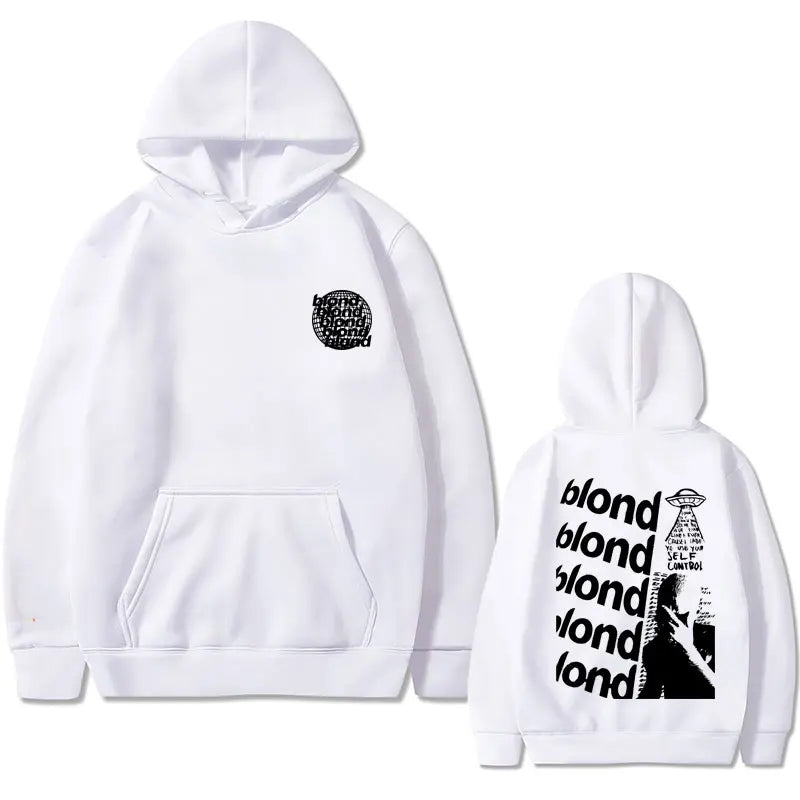 Rapper Frank Oversized Hoodie Blond Hip Hop Trend Sweatshirt Ocean Fashion Hoodies Men Women's Vintage Fleece Cotton Streetwear - Grand Goldman