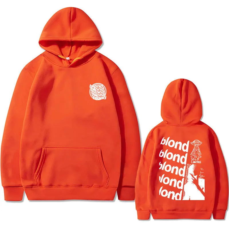 Rapper Frank Oversized Hoodie Blond Hip Hop Trend Sweatshirt Ocean Fashion Hoodies Men Women's Vintage Fleece Cotton Streetwear - Grand Goldman