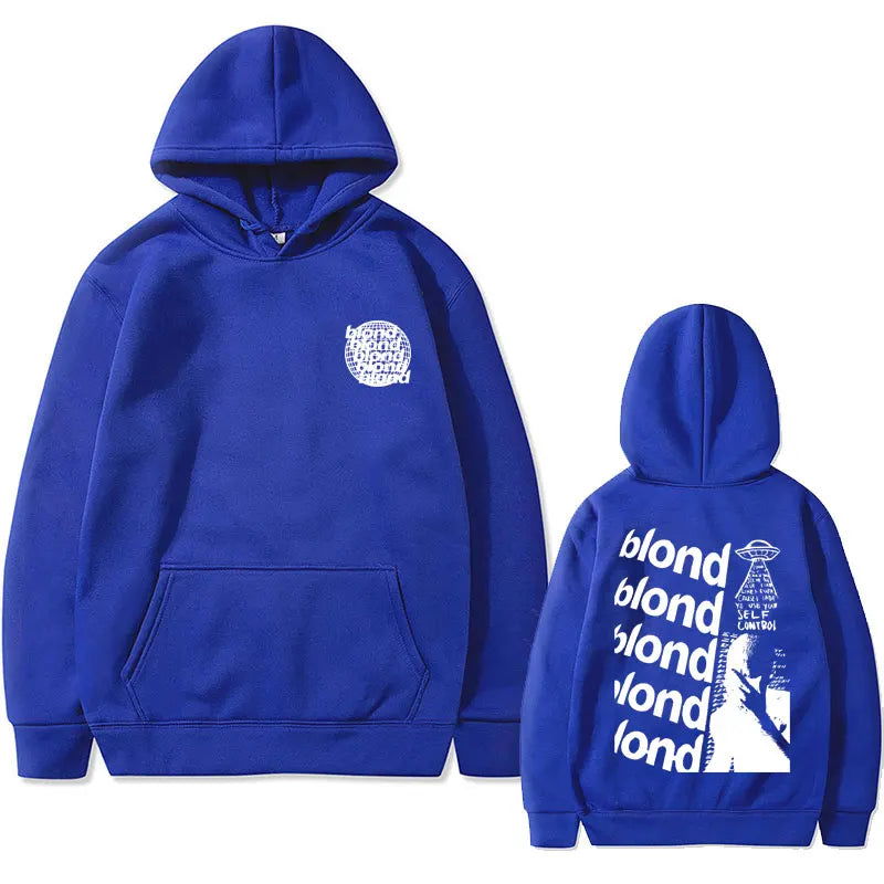 Rapper Frank Oversized Hoodie Blond Hip Hop Trend Sweatshirt Ocean Fashion Hoodies Men Women's Vintage Fleece Cotton Streetwear - Grand Goldman