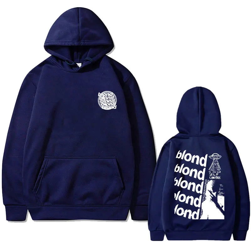 Rapper Frank Oversized Hoodie Blond Hip Hop Trend Sweatshirt Ocean Fashion Hoodies Men Women's Vintage Fleece Cotton Streetwear - Grand Goldman