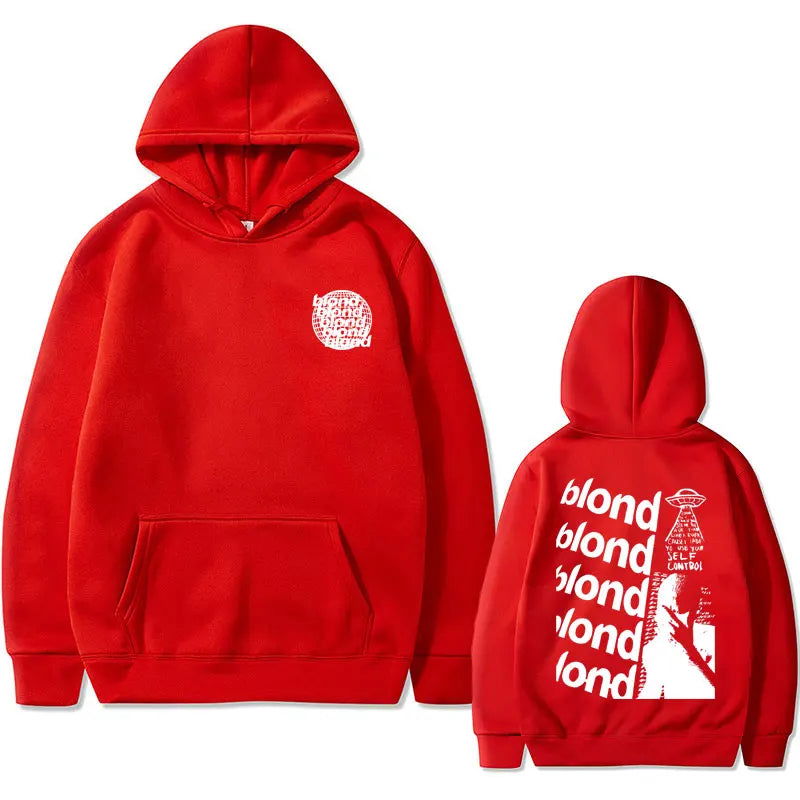Rapper Frank Oversized Hoodie Blond Hip Hop Trend Sweatshirt Ocean Fashion Hoodies Men Women's Vintage Fleece Cotton Streetwear - Grand Goldman